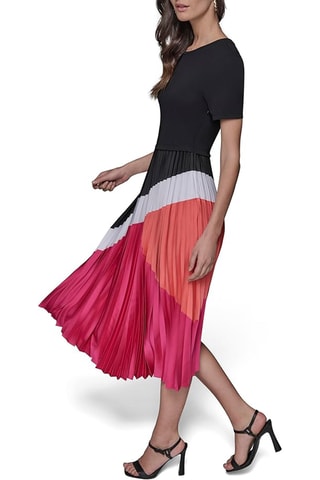 Robe trompe-l'œil - Noir