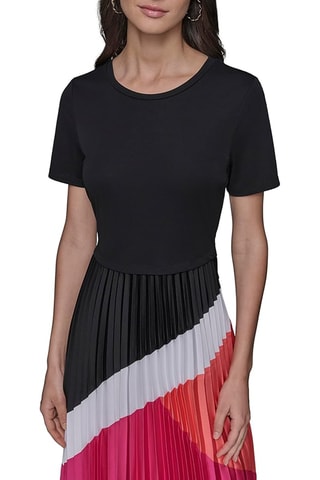 Robe trompe-l'œil - Noir