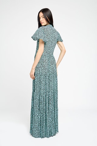 Robe longue - Bleu et noir