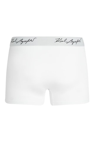 3 boxers en coton biologique - Blanc, gris clair et noir