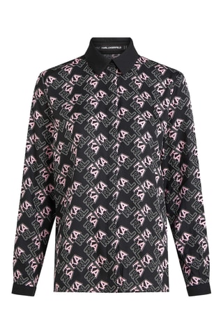 Chemisier - Noir et rose