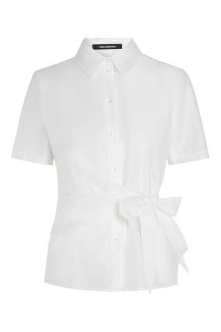 Chemisier noué - Blanc