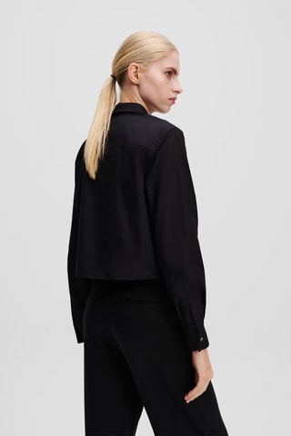 Chemisier en coton biologique - Noir