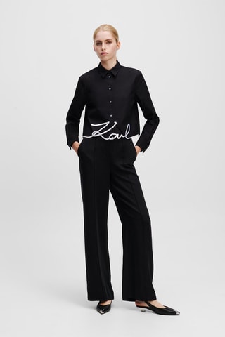 Chemisier en coton biologique - Noir