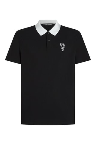Polo en coton biologique - Noir