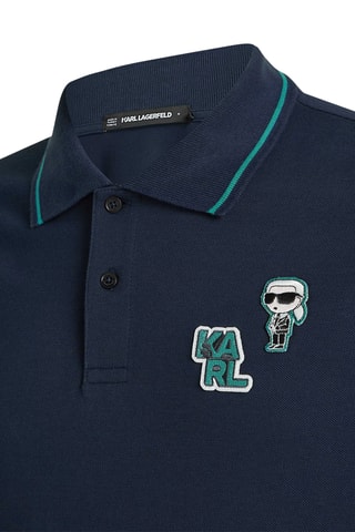 Polo en coton biologique - Bleu marine