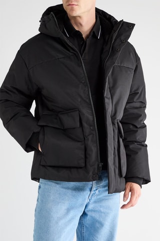 Doudoune à capuche - Noir