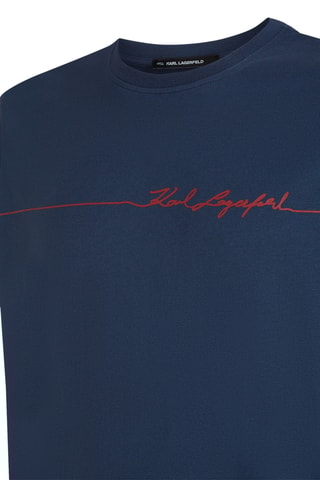 T-shirt en coton biologique - Bleu marine