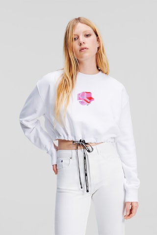 Sweat relaxed en coton biologique - Blanc