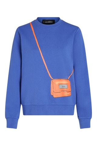 Sweat en coton biologique - Bleu