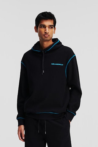 Sweat à capuche en coton biologique - Noir