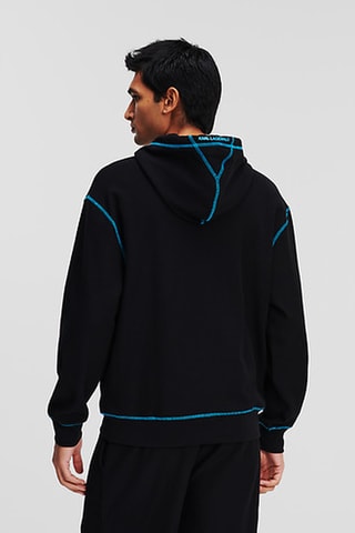 Sweat à capuche en coton biologique - Noir