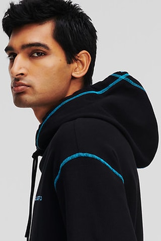 Sweat à capuche en coton biologique - Noir