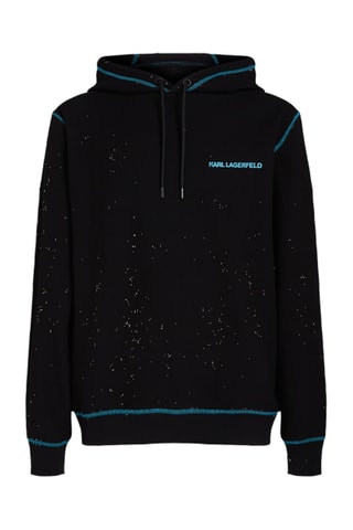 Sweat à capuche en coton biologique - Noir
