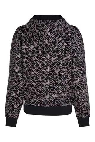 Sweat à capuche - Noir et rose