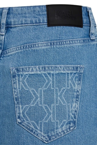 Jupe midi en jean - Bleu