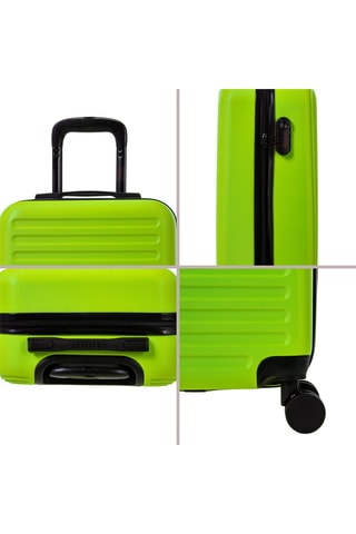 Set van 3 Trolleys (S/M/L) - Limoengroen - 55 / 65 / 75 cm