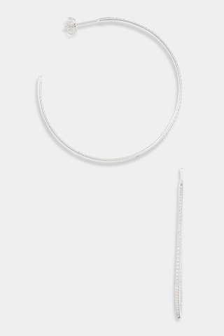 Créoles Flamboyantes - Or blanc et diamants