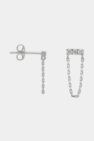 Boucles d'oreilles - Or blanc et diamants