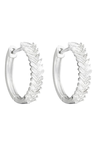 Créoles - Or blanc et diamants