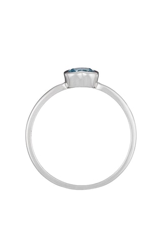 Bague Blue Romance - Or blanc et topaze