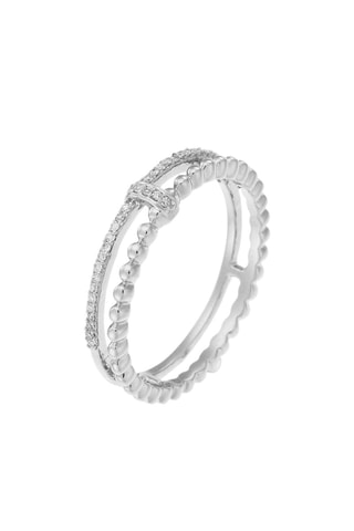 Bague For Life - 
Or blanc et diamants