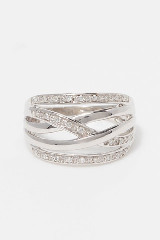 Bague Entrelacs Attalia - 
Or blanc et diamants