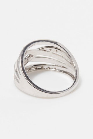 Bague Entrelacs Attalia - 
Or blanc et diamants