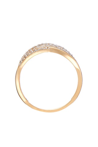 Bague Waves - Or jaune et diamants