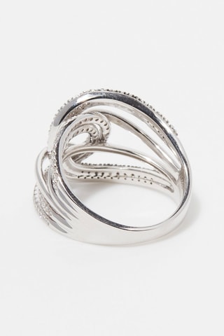 Bague Entrelacs de tendresse - 
Or blanc et diamants