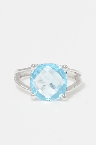 Bague Danaïs - Or blanc et topaze