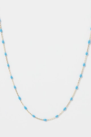 Collier email Or Turquoise - Or jaune