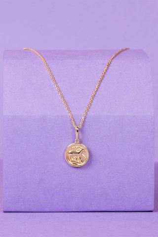 Pendentif Astro Lisse Capricorne - Or jaune