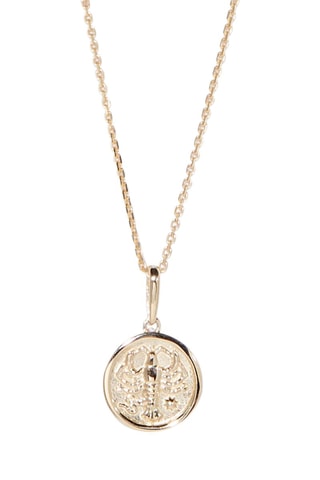 Pendentif Astro Lisse Cancer - Or jaune