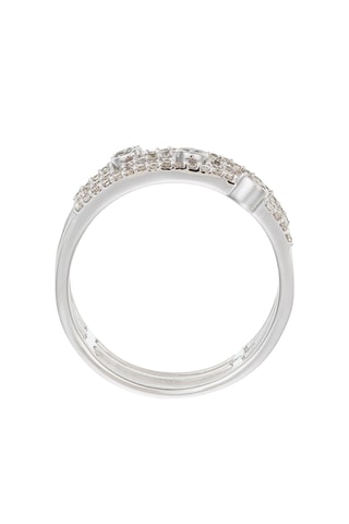 Bague - Or blanc et diamants