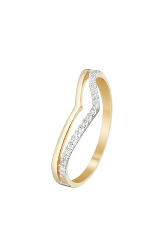 Bague - Or jaune et diamants