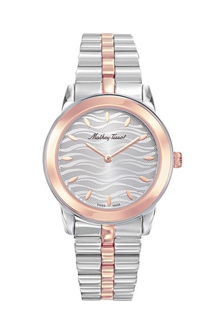 Orologio al quarzo in acciaio Artemis Argentato e dorato rosa