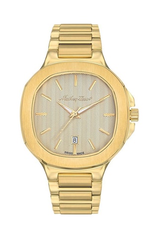 Orologio al quarzo in acciaio Evasion Dorato