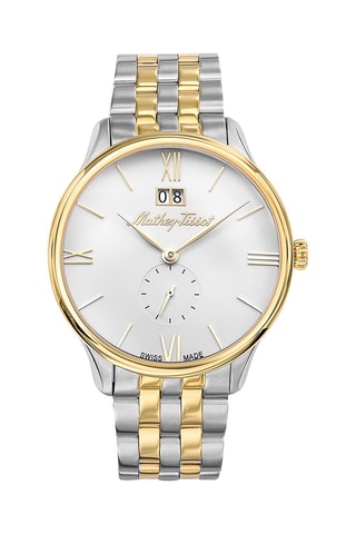 Orologio al quarzo in acciaio Edmond Metal - Argentato e dorato