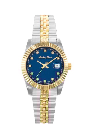 Orologio al quarzo in acciaio Mathy III Dorato e navy