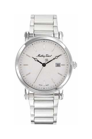 Orologio al quarzo in acciaio City Big Metal - Argentato e bianco