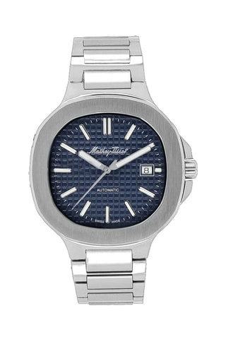 Montre automatique Evasion Argenté et bleu marine