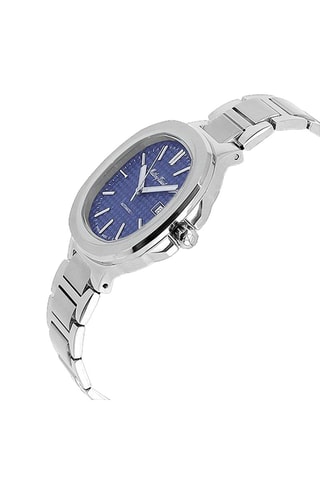 Montre automatique Evasion Argenté et bleu marine