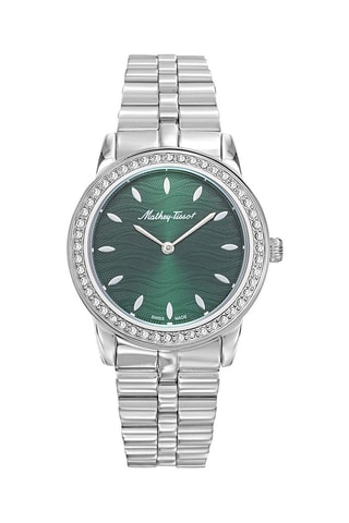 Orologio al quarzo in acciaio Artemis Argentato e verde