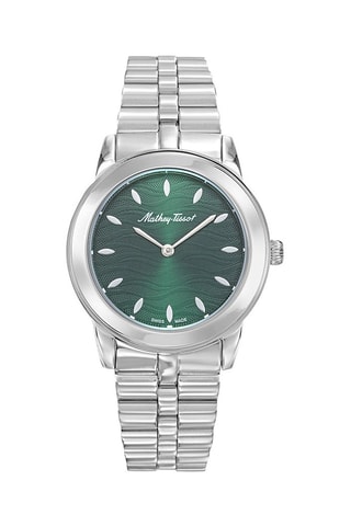 Orologio al quarzo in acciaio Artemis Argentato e verde