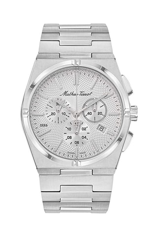 Orologio al quarzo in acciaio Zeus Chrono - Argentato