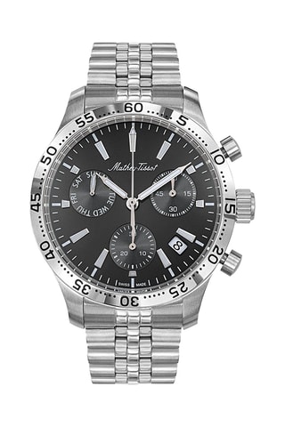 Orologio al quarzo in acciaio Type 22 Cronografo - Argentato e nero