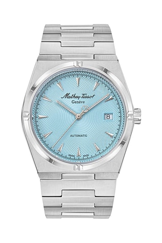 Montre automatique en acier Zeus - Chronographe - Argenté