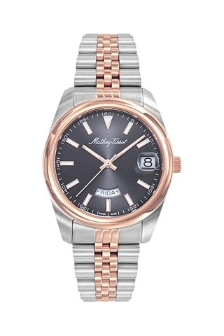 Orologio al quarzo in acciaio - Argentato e dorato rosa