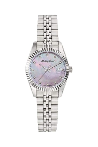 Orologio al quarzo in acciaio - Argentato